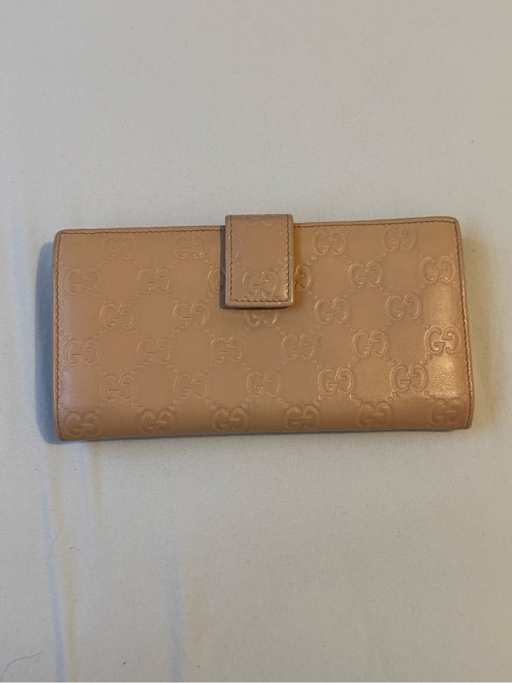 VINTAGE AUTHENTIC Y2K Gucci Heart Continental Calfskin Leather Wallet - Picture 2 of 5